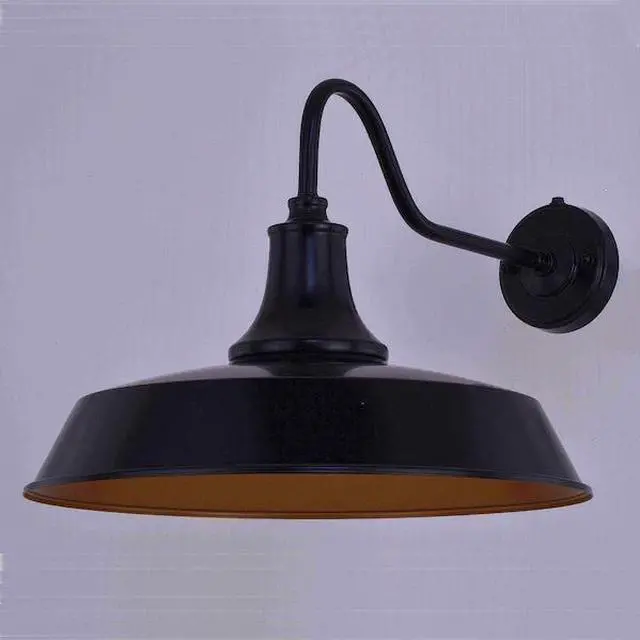 Alt view image 2 of 7 - VAXCEL T0572 Dorado 1 Light Dusk to Dawn Bronze Farmhouse Outdoor Wall Barn