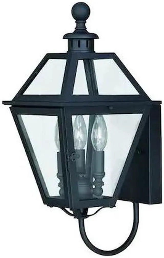 Alt view image 2 of 8 - Vaxcel Nottingham 9" Outdoor Wall Light, Textured Black - T0079