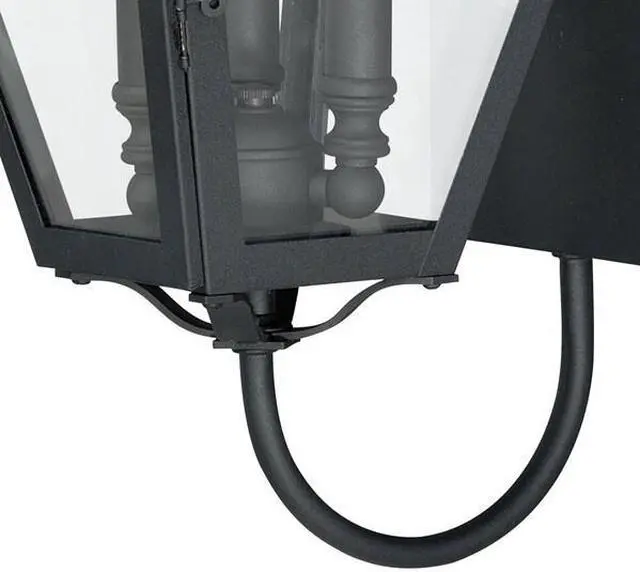 Alt view image 6 of 8 - Vaxcel Nottingham 9" Outdoor Wall Light, Textured Black - T0079