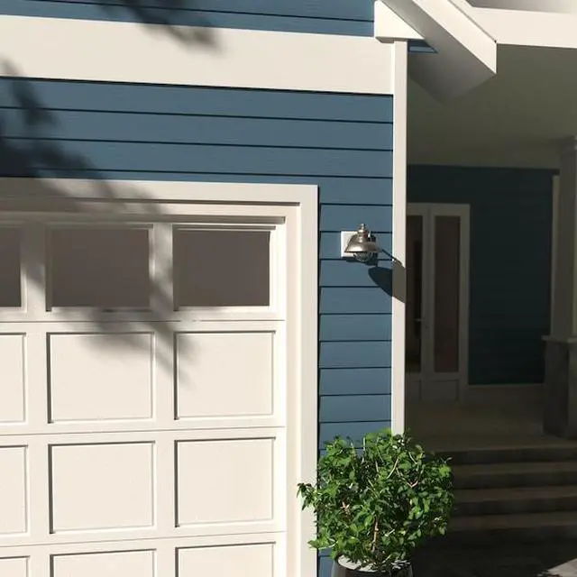 Alt view image 7 of 8 - VAXCEL Farmhouse Outdoor Porch Light - Harwich 8" Brushed Nickel Coastal Wall Sconce with Clear Seeded Glass Shade, Indoor-Outdoor Barn Lighting for Garage, Front Door, Patio, Entryway