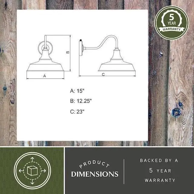 Alt view image 4 of 7 - VAXCEL T0484 Dorado 1 Light Dusk to Dawn Green White Farmhouse Barn Dome