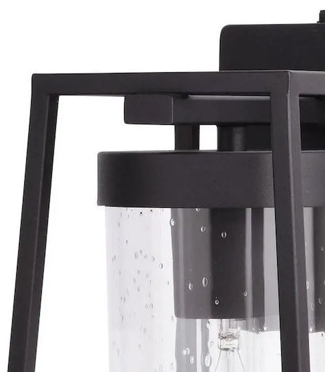 Alt view image 4 of 7 - VAXCEL T0586 Nash 7.5-in Black Outdoor Modern Wall Lantern, Dusk to Dawn