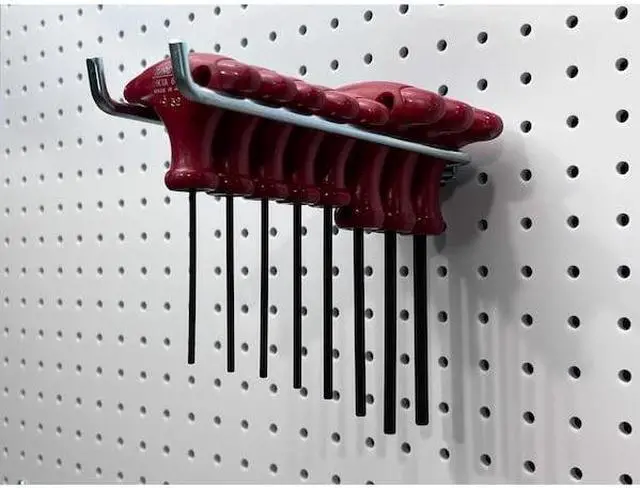 Alt view image 2 of 6 - TRITON PRODUCTS 72818 8-1/4 In. Double Rod 80 Degree Bend Steel Pegboard Hook