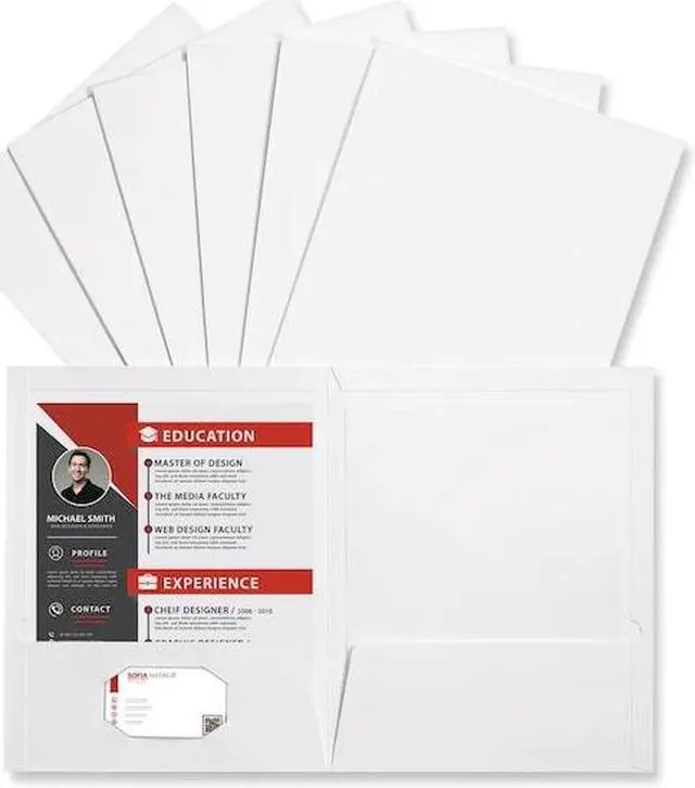 Alt view image 10 of 11 - Universal Laminated Two-Pocket Folder - UNV56417