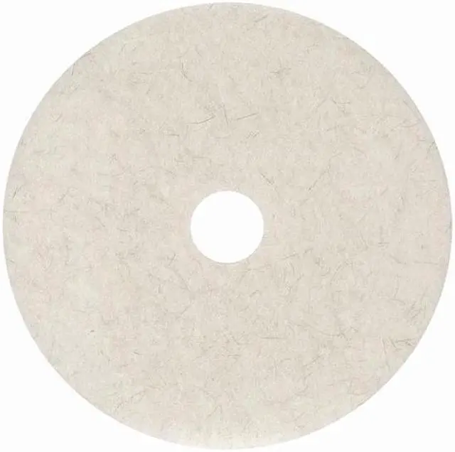 Alt view image 2 of 6 - BOARDWALK BWK4024NAT Natural White Burnishing Floor Pads, 24" Diameter, PK5