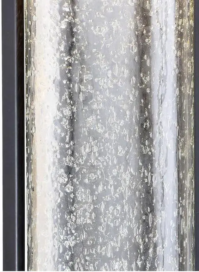 Alt view image 4 of 6 - VAXCEL T0376 Logan 1 Light LED Bronze Cylinder Outdoor Wall Lantern Clear Glass