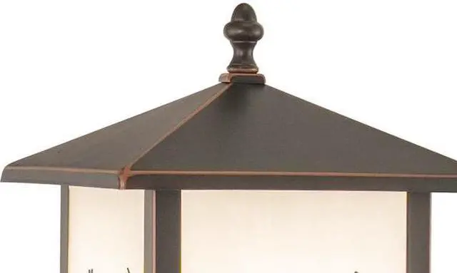 Alt view image 3 of 7 - VAXCEL OP33585BBZ Bryce 8in Outdoor Post Light Bronze