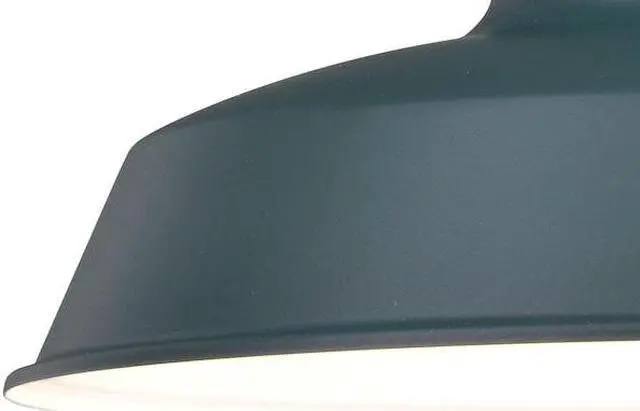 Alt view image 2 of 7 - VAXCEL T0483 Dorado 1 Light Dusk to Dawn Green White Farmhouse Barn Dome