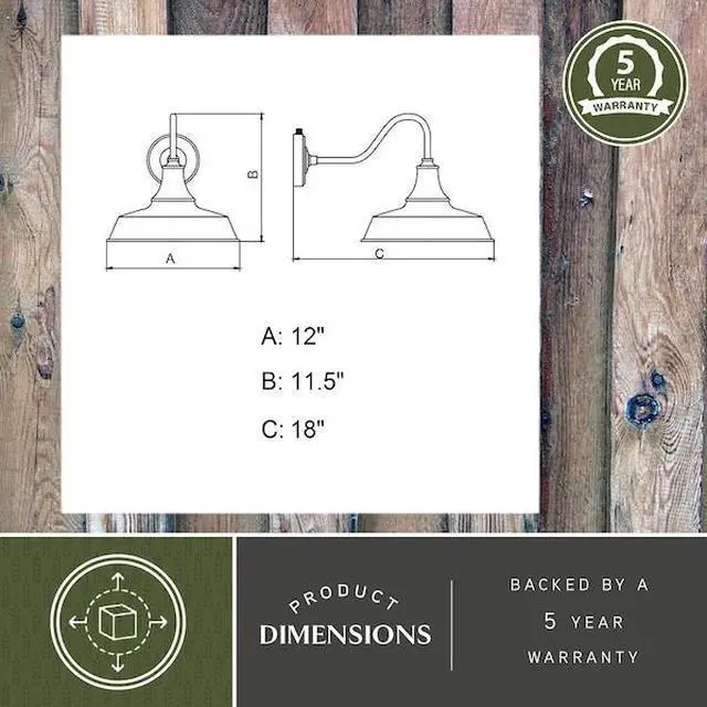 Alt view image 4 of 7 - VAXCEL T0483 Dorado 1 Light Dusk to Dawn Green White Farmhouse Barn Dome