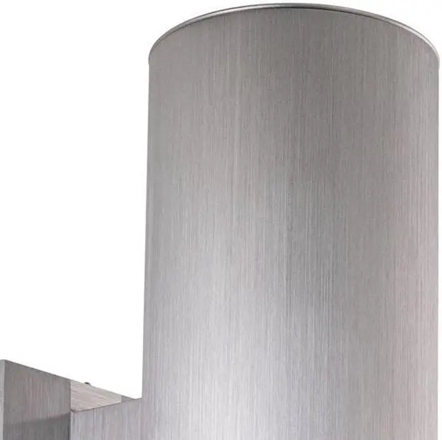 Alt view image 4 of 7 - VAXCEL CO-OWB052SL Chiasso Aluminum 2 Light Silver Cylinder Outdoor Wall