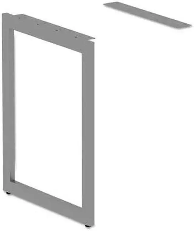 Alt view image 20 of 20 - Alera  ALELSRT24GR Includes one O-Leg, mounting bracket, and hardware