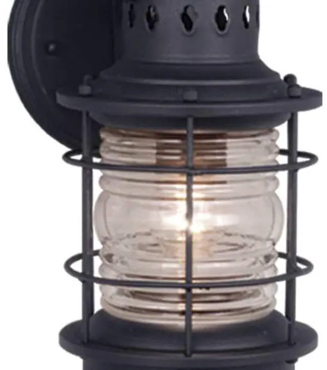 Alt view image 5 of 8 - Vaxcel OW37051TB Hyannis 6-Inch Outdoor Wall Light Black