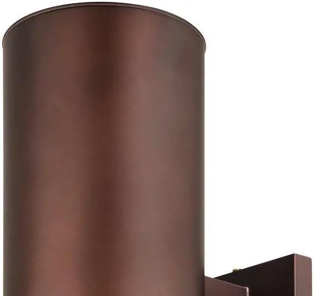 Alt view image 5 of 8 - Vaxcel USA COOWB052BZ Chiasso 2 Light Large Outdoor Wall Lamp Lighting Fixture in Bronze Glass