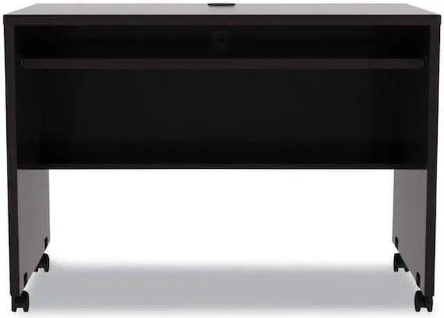 Alt view image 14 of 17 - Alera Valencia Series Mobile Workstation Desk, 41 3/8 X 23 5/8x 29 5/8, Espresso