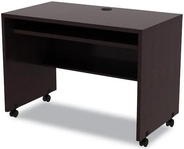 Alt view image 15 of 17 - Alera Valencia Series Mobile Workstation Desk, 41 3/8 X 23 5/8x 29 5/8, Espresso