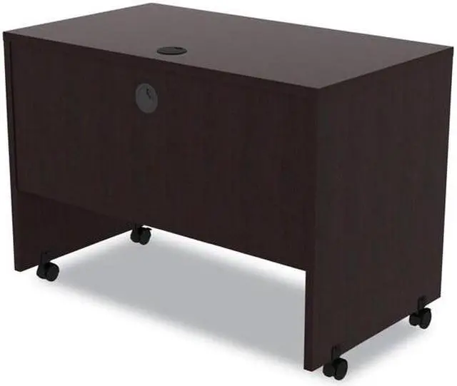 Alt view image 16 of 17 - Alera Valencia Series Mobile Workstation Desk, 41 3/8 X 23 5/8x 29 5/8, Espresso