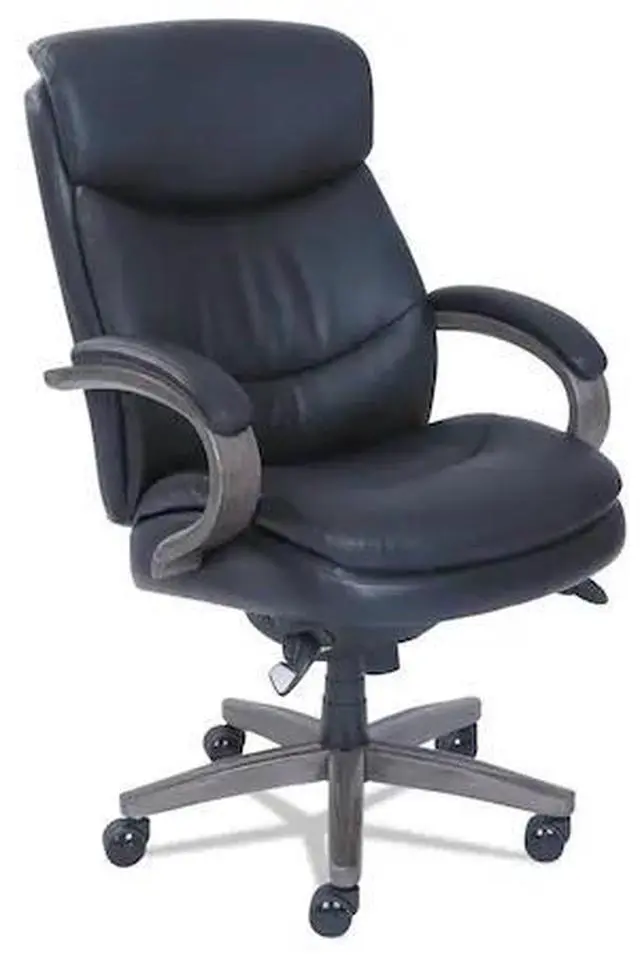 Alt view image 3 of 9 - La-Z-Boy 48962A Woodbury High-Back Executive Chair, Black