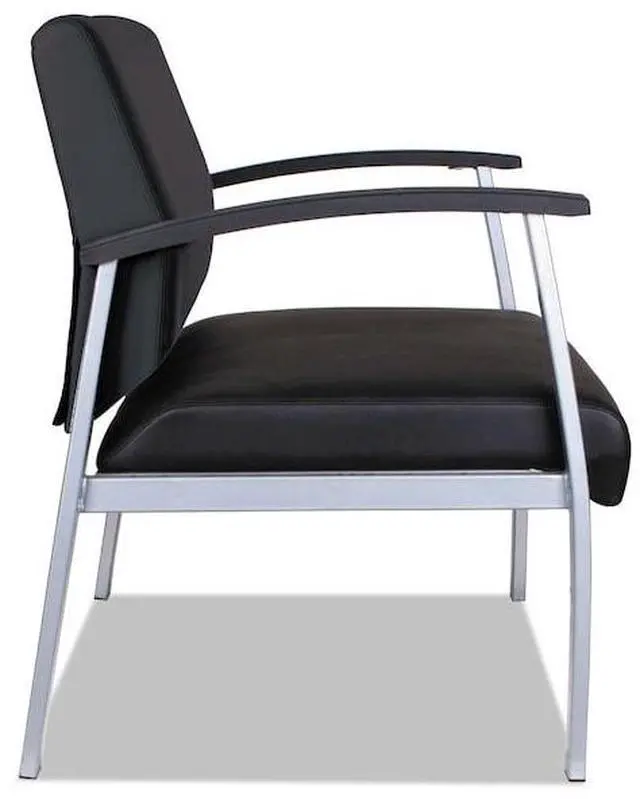Alt view image 20 of 20 - Alera metaLounge Series High-Back Guest Chair 27.55" x 23.81" x 17.71" Black ML2219