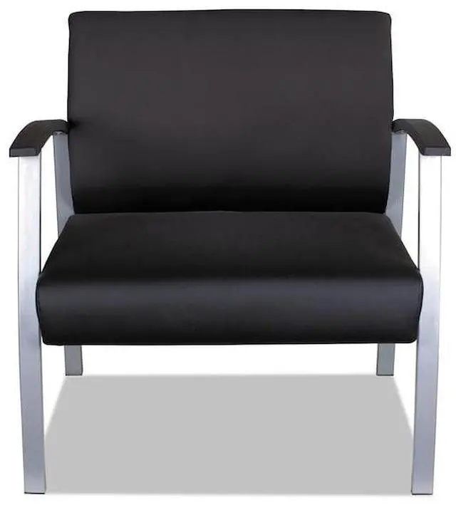 Alt view image 19 of 20 - Alera metaLounge Series High-Back Guest Chair 27.55" x 23.81" x 17.71" Black ML2219