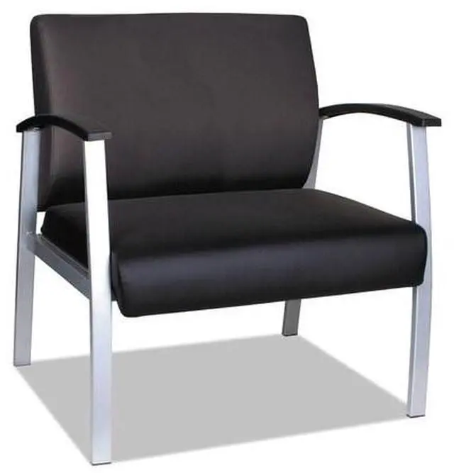 Alt view image 12 of 20 - Alera metaLounge Series High-Back Guest Chair 27.55" x 23.81" x 17.71" Black ML2219