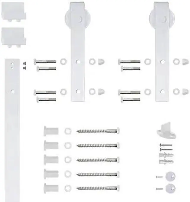 Main image of DESIGNER COLLECTION NT.1400.09W-96.01 White 96" Sliding Door Hardware