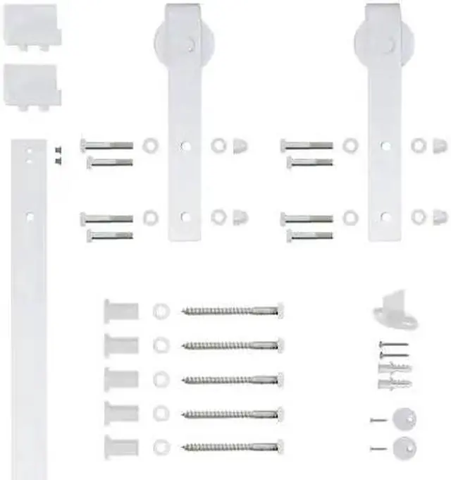 Main image of DESIGNER COLLECTION NT.1400.09W.01 White 78" Sliding Barn Door Hardware