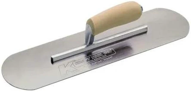 Main image of KRAFT TOOL CF438 Pool Trowel,16"L,Carbon Steel,Round