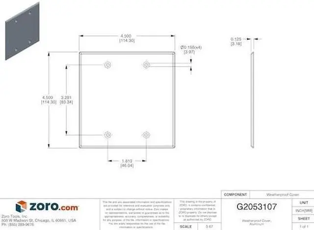 Alt view image 5 of 5 - Box Mounted Cover, Blank