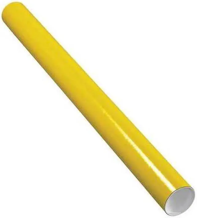 Main image of PARTNERS BRAND P3036Y Mailing Tubes with Caps, 3" x 36", Yellow, PK24