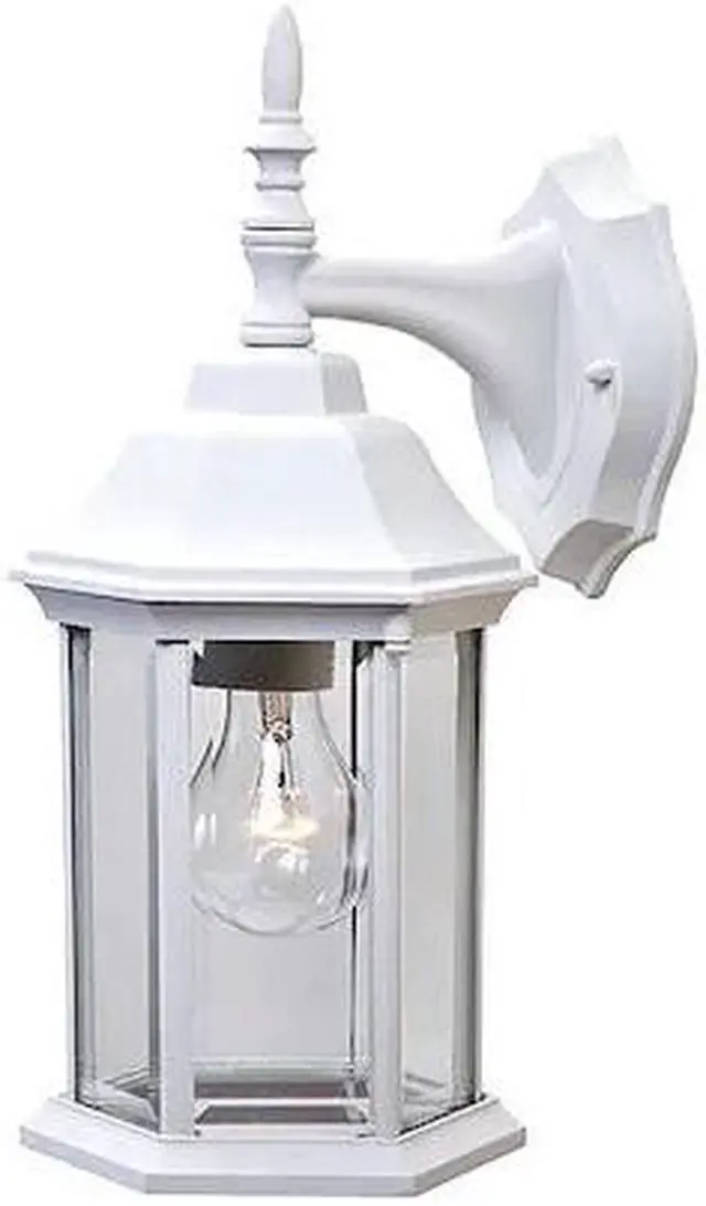 Alt view image 2 of 3 - Acclaim Lighting 5181TW Craftsman 1 Light Outdoor Wall Sconce, Textured White