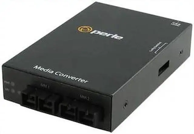 Main image of Perle S-1000MM-M2SC2 - Gigabit Ethernet Fiber to Fiber Stand-Alone Media Converter