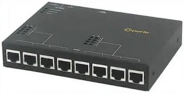Main image of Perle IOLAN SDG8 P Device Server - 512 MB - Twisted Pair - 1 x Network (RJ-45) - 8 x Serial Port - 10/100/1000Base-T - Gigabit Ethernet - Management Port - Wall Mountable, Panel-mountable, Rail-mounta
