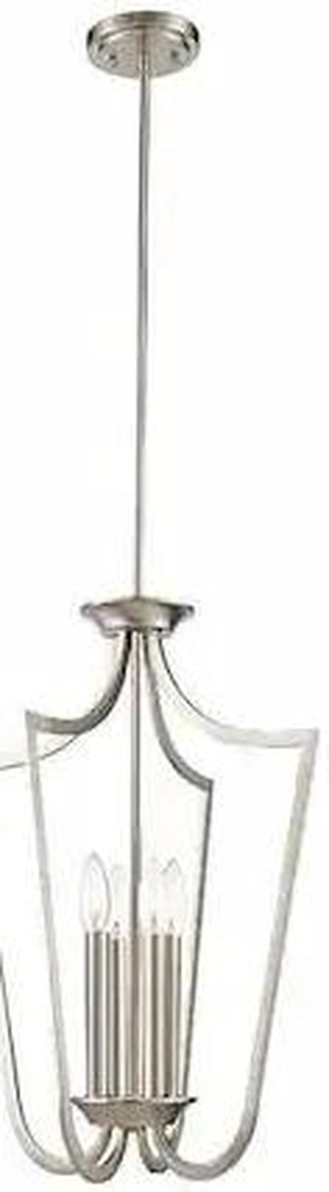 Main image of NUVO 60-5876 Laguna 4 Light Caged Pendant Brushed Nickel Brushed Nickel