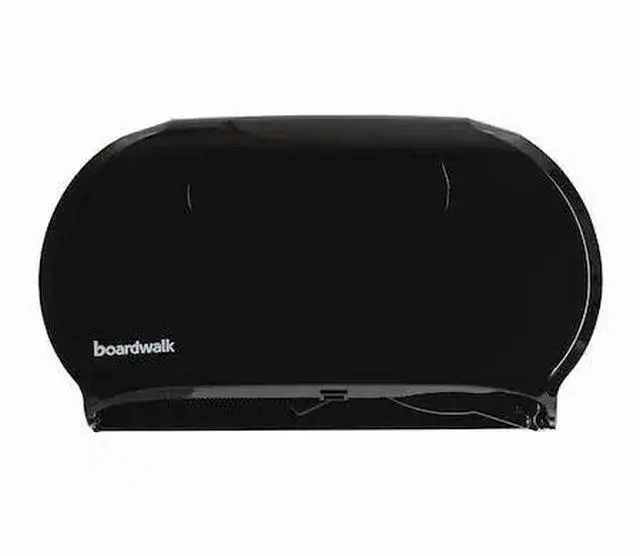 Alt view image 4 of 14 - Jumbo Twin Toilet Tissue Dispenser, 20 1/4 x 12 1/4, Black 1529