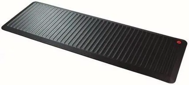 Alt view image 4 of 20 - Floortex FCA2471XVBK AFS-TEX 6000 Active Anti-fatigue Mat, Counter, Stand-up Desk, Workstation, Reception - 24" Length x 12" Width - Polyvinyl Chloride (PVC) - Black