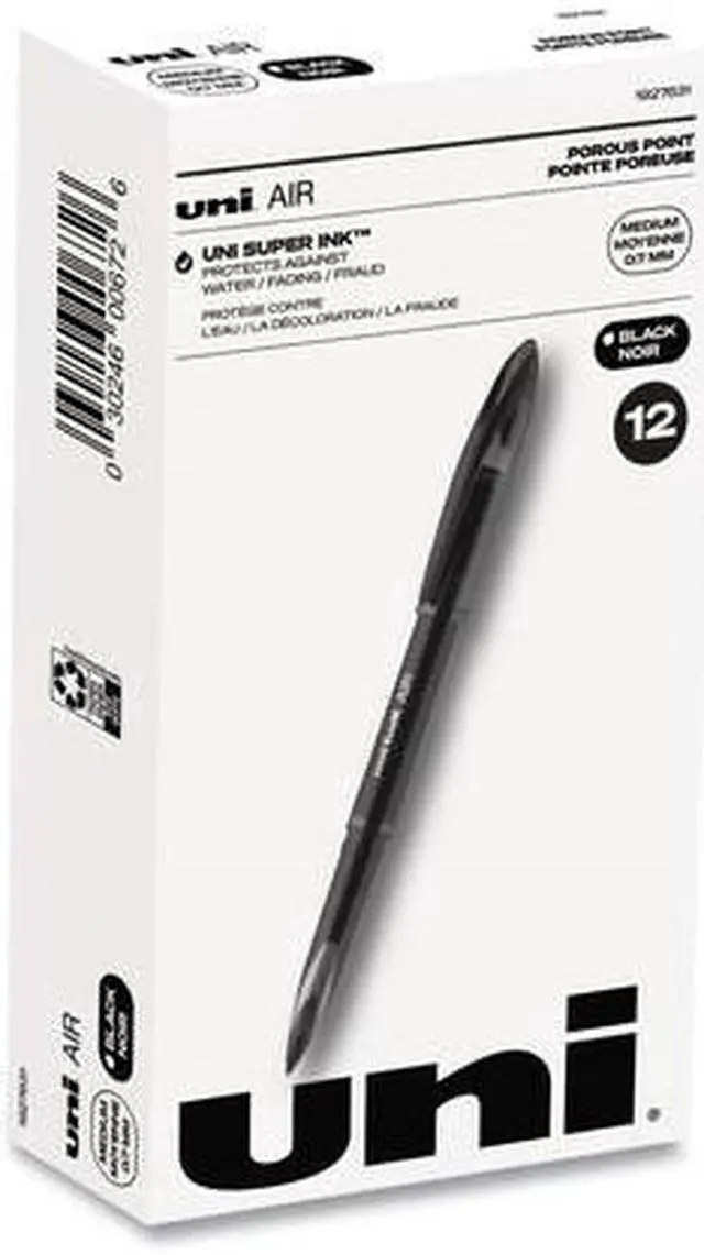 Alt view image 5 of 16 - Uni-Ball Pen,Ub Air,Bk 1927631