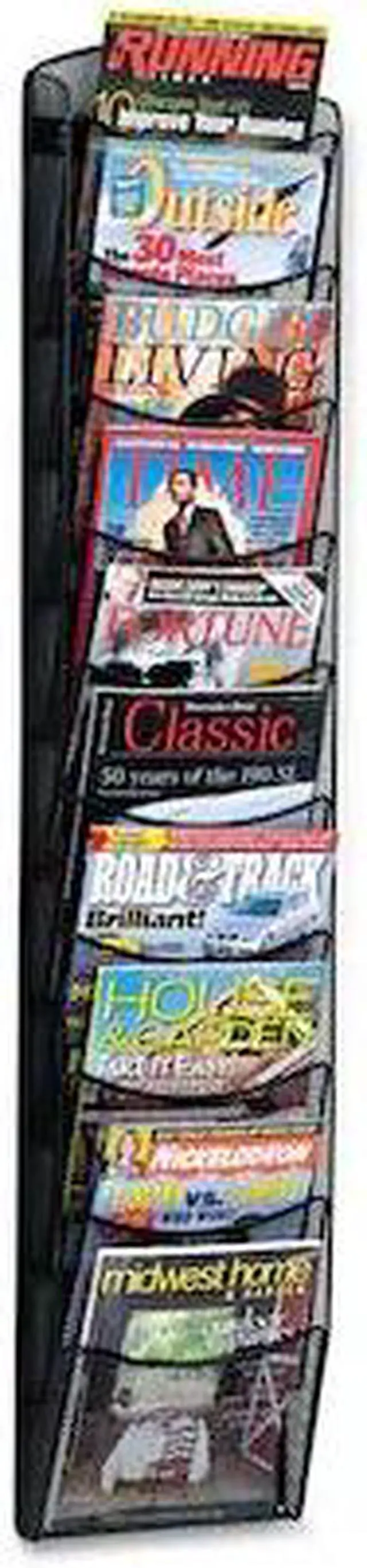 Alt view image 10 of 16 - Safco Rack,Magazine 10 Pkt,Bk 5579BL