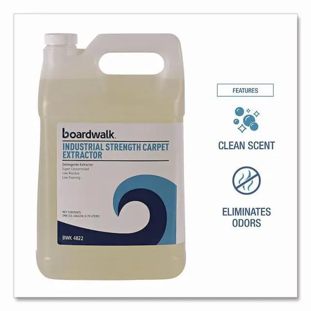 Alt view image 10 of 12 - Boardwalk INDUSTRIAL STRENGTH CARPET EXTRACTOR, CLEAN SCENT, 1 GAL BOTTLE BWK4822EA
