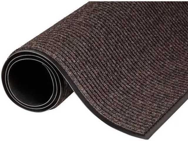 Alt view image 8 of 9 - Crown Needle Rib Wipe & Scrape Mat Polypropylene 36 x 60 Brown NR0035BR
