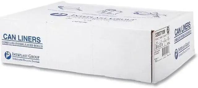 Alt view image 9 of 11 - Inteplast Group High-Density Can Liner 30 x 37 30gal 10mic Clear 25/Roll 20