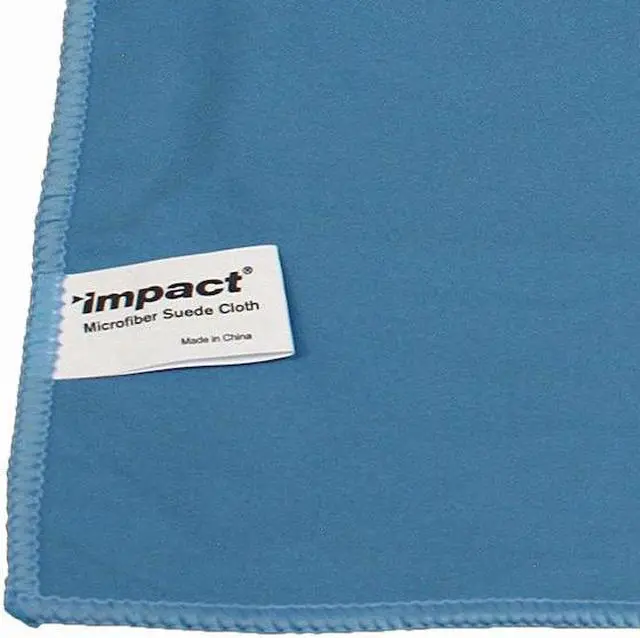 Alt view image 3 of 4 - IMPACT PRODUCTS IMP LFK100 Lightweight Microfiber Cloths, 16 x 16, Blue,