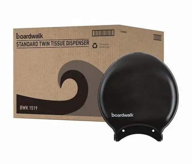 Alt view image 7 of 12 - Single Jumbo Toilet Tissue Dispenser, 11 x 12 1/4, Black 1519