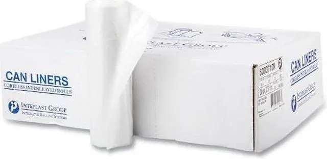 Alt view image 8 of 11 - Inteplast Group High-Density Can Liner 30 x 37 30gal 10mic Clear 25/Roll 20
