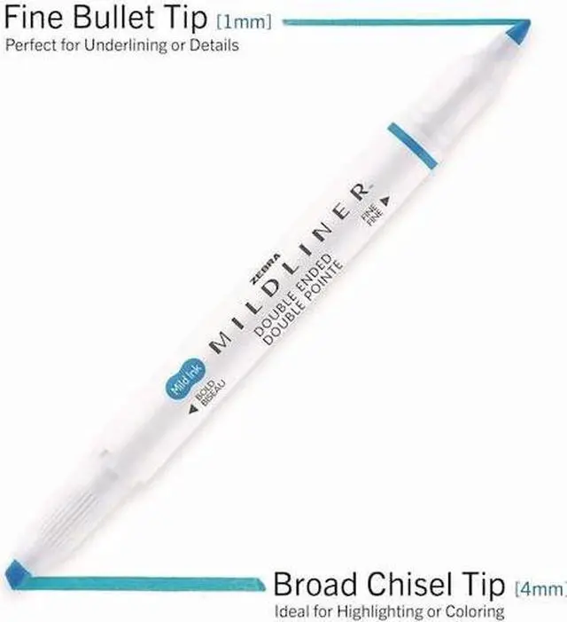 Alt view image 14 of 16 - Zebra Mildliner Double Ended Highlighter Chisel/Bullet Tip Assorted Colors 78101