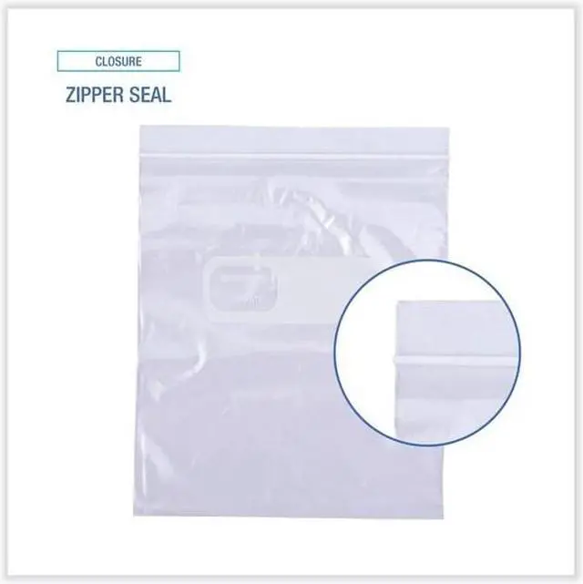Alt view image 10 of 17 - Boardwalk Reclosable Food Storage Bags 1 qt Clear LDPE 6 1/2 x 5.88 500/Box