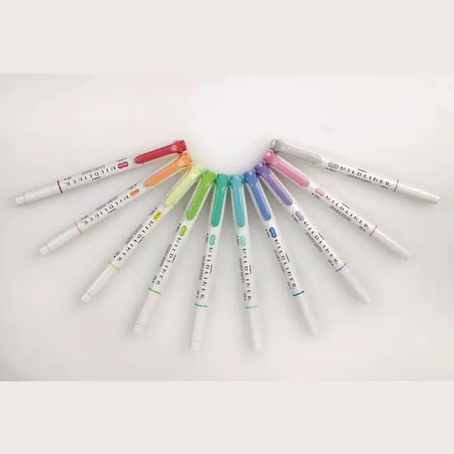 Alt view image 8 of 16 - Zebra Mildliner Double Ended Highlighter Chisel/Bullet Tip Assorted Colors 78101