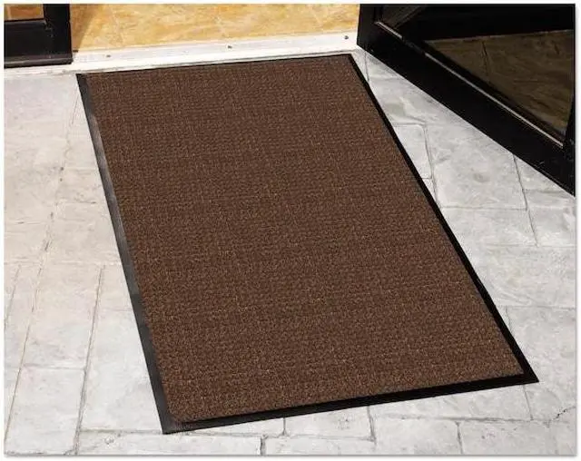 Alt view image 6 of 6 - Guardian WaterGuard Indoor/Outdoor Scraper Mat 48 x 72 Brown WG040614