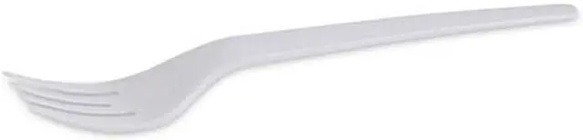 Alt view image 5 of 8 - Eco-Products EPS012 6" Plantware High-heat Forks, 1 Piece(s) - 1000/Carton - Disposable - Polylactic Acid (PLA) - Pearl White