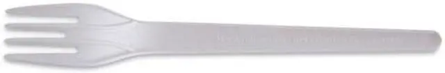 Alt view image 7 of 8 - Eco-Products EPS012 6" Plantware High-heat Forks, 1 Piece(s) - 1000/Carton - Disposable - Polylactic Acid (PLA) - Pearl White