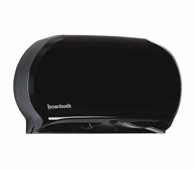 Alt view image 11 of 14 - Jumbo Twin Toilet Tissue Dispenser, 20 1/4 x 12 1/4, Black 1529